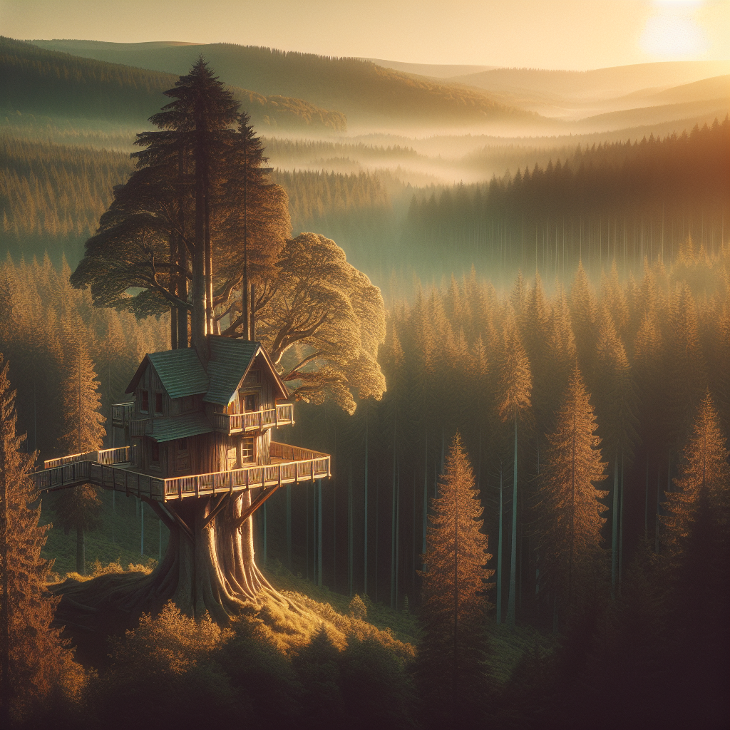 Majestic tree house symbolizing growth, stability, and building income streams